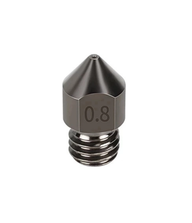 0.8mm Sertleştirilmiş Çelik MK8 Nozzle - Ender 3/CR10 Uyumlu