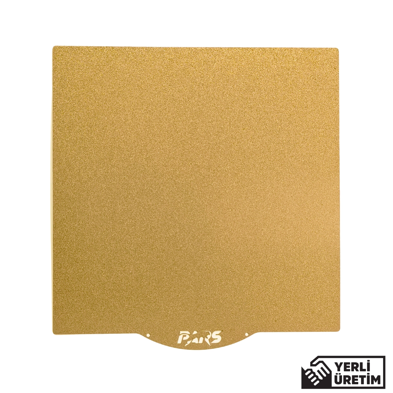 310x310 mm Pars Gold Özel Yay Çeliği Yerli Manyetik Pei Tabla (Magnetsiz)