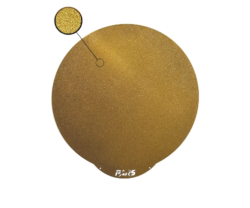 310x310 mm Pars Gold Özel Yay Çeliği Yerli Manyetik Pei Tabla (Magnetsiz) (Yuvarlak Kesim)