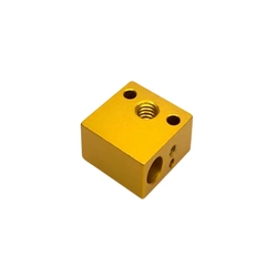 3D Yazıcı MK8/CR10 Uyumlu Isıtıcı Blok(Heating Block) - Sarı