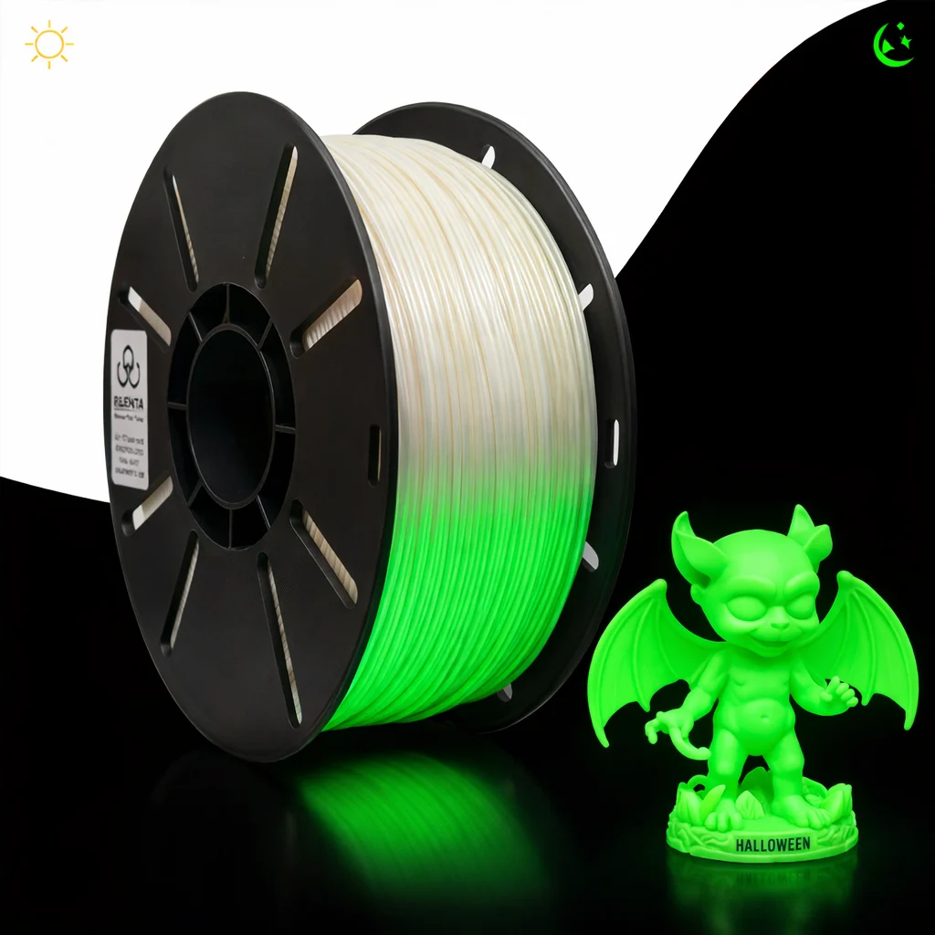 Filenta Glow Yeşil Gece Parlayan Pla Premium Filament 1.75mm 1Kg