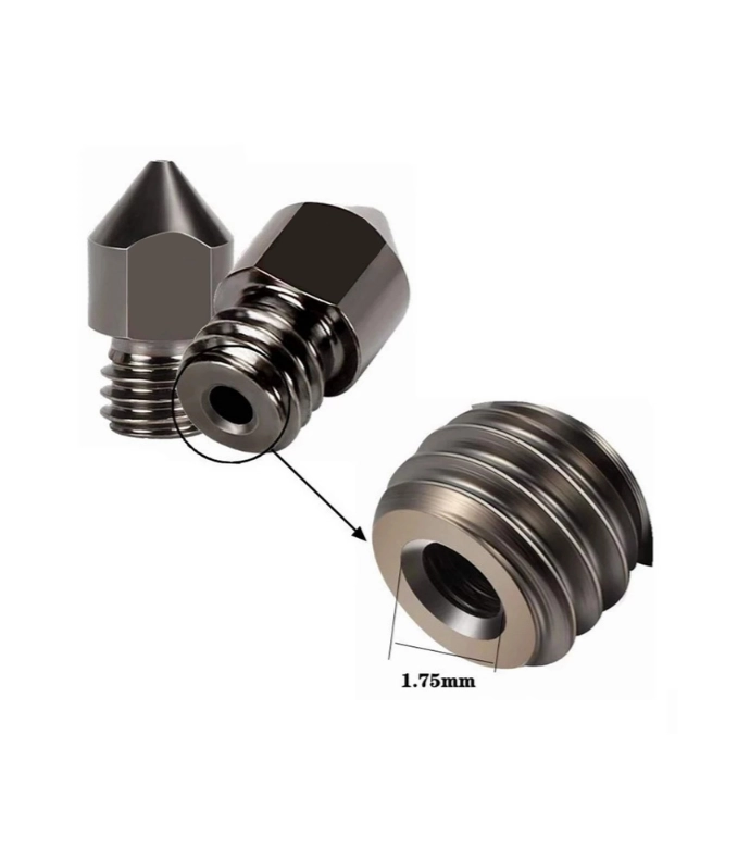 0.2 mm Sertleştirilmiş Çelik MK8 Nozzle - Ender 3/CR10 Uyumlu