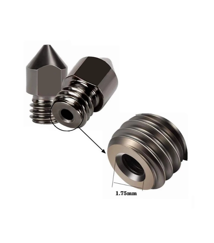 0.3mm Sertleştirilmiş Çelik MK8 Nozzle - Ender 3/CR10 Uyumlu