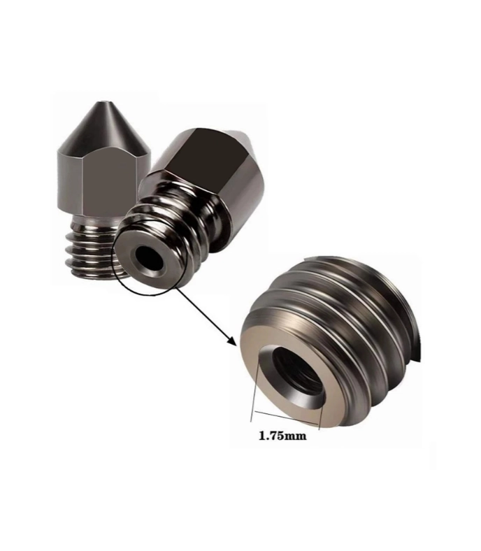 0.5mm Sertleştirilmiş Çelik MK8 Nozzle - Ender 3/CR10 Uyumlu