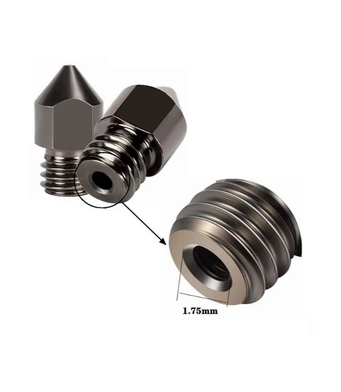 0.8mm Sertleştirilmiş Çelik MK8 Nozzle - Ender 3/CR10 Uyumlu