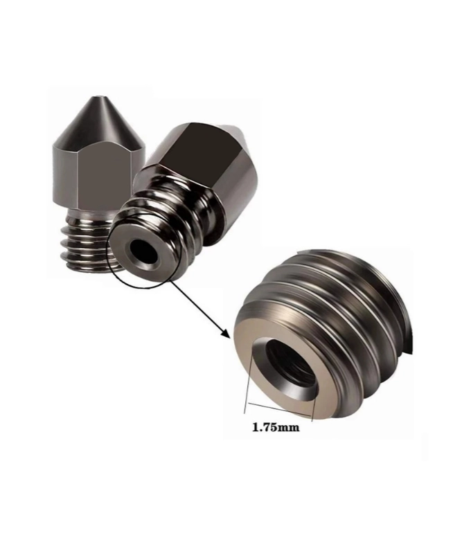 1.0 mm Sertleştirilmiş Çelik MK8 Nozzle - Ender 3/CR10 Uyumlu