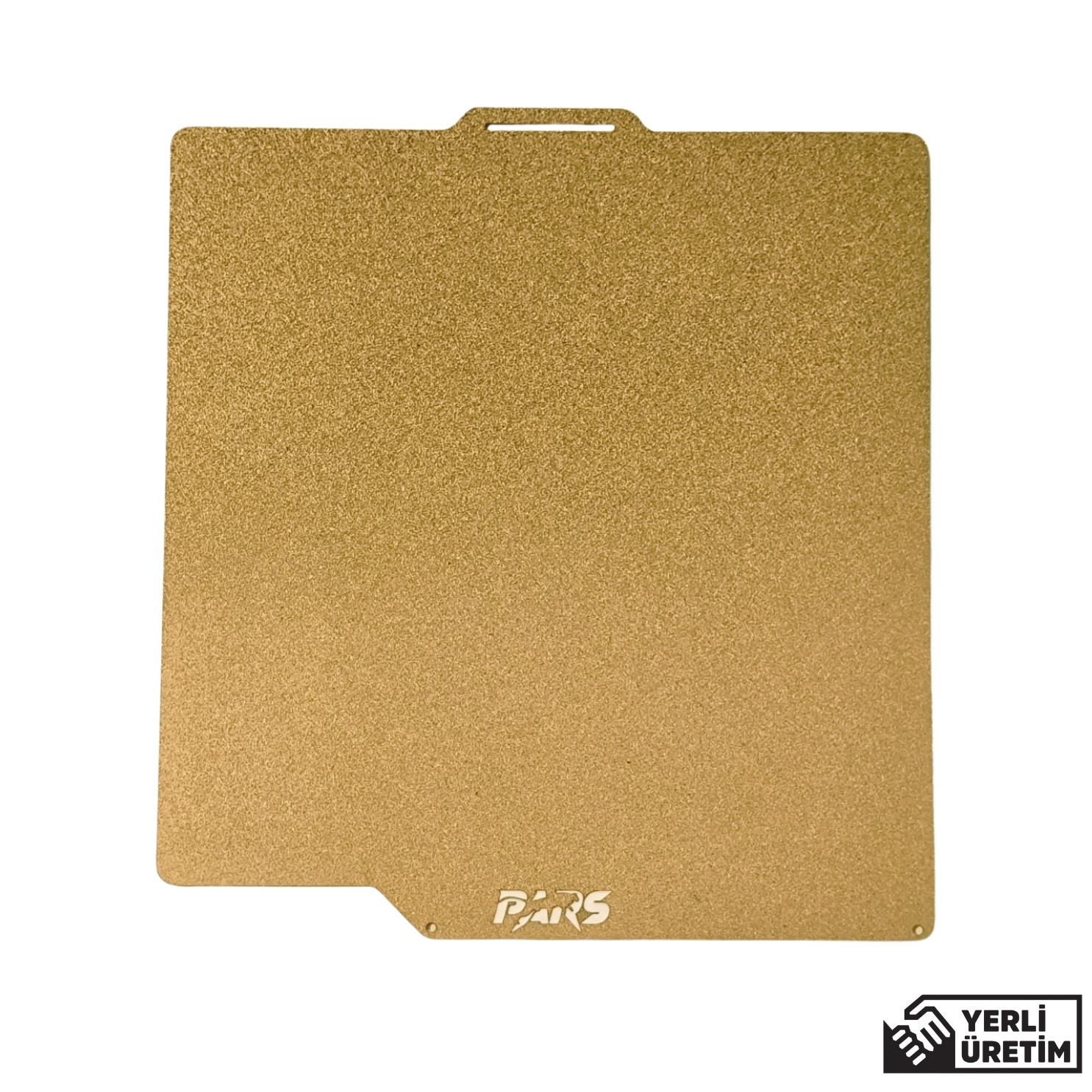 257x257 mm Pars Gold Özel Yay Çeliği Yerli Manyetik Pei Tabla (Magnetli)
