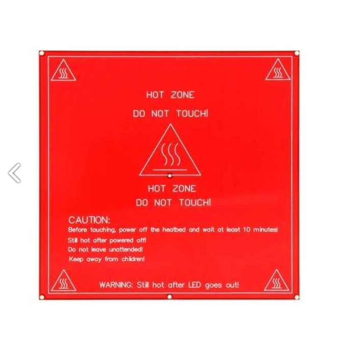 3D Yazıcı 12V/24V MK2B Isıtıcı Tabla - 214x214mm - Termistörlü