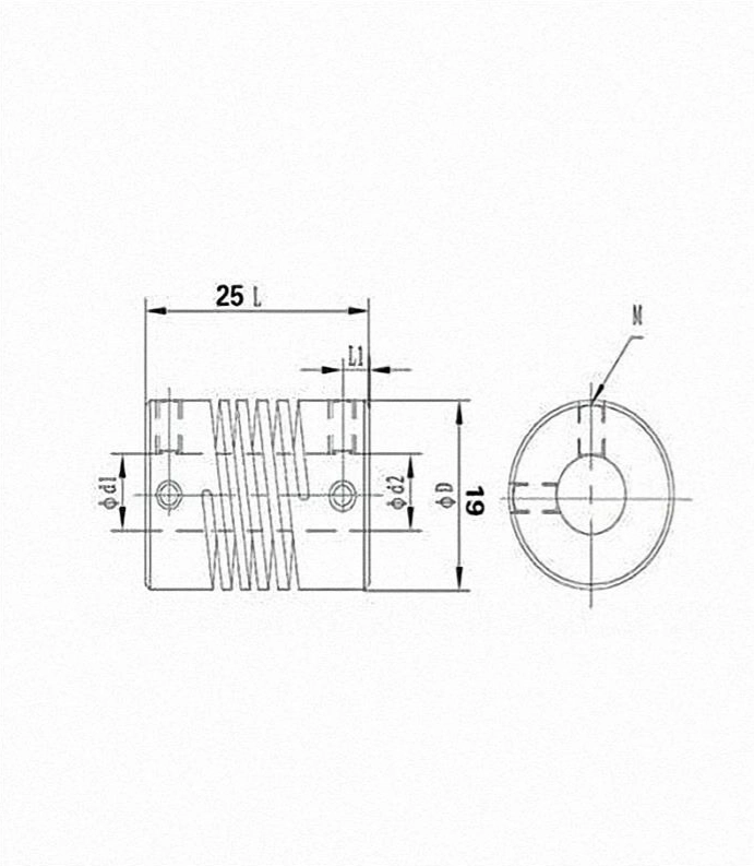 3D Yazıcı 5x8 mm Esnek Kaplin(Gri)
