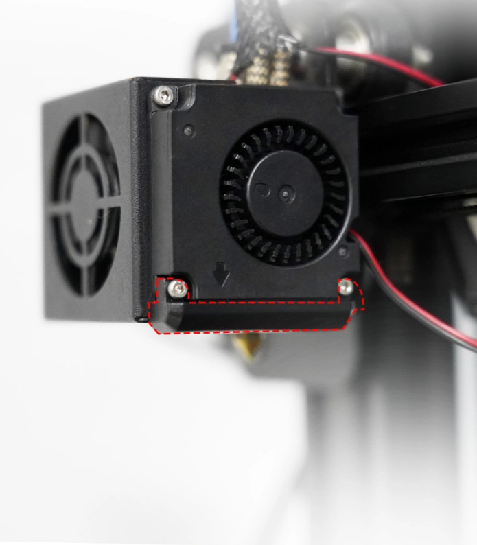 3D Yazıcı Blower Fan Kanalı - 4010 Blower Fan Uyumlu