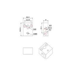 3D Yazıcı MK8/CR10 Uyumlu Isıtıcı Blok(Heating Block) - Sarı