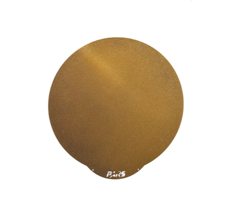 310x310 mm Pars Gold Özel Yay Çeliği Yerli Manyetik Pei Tabla (Magnetli) (Yuvarlak Kesim)