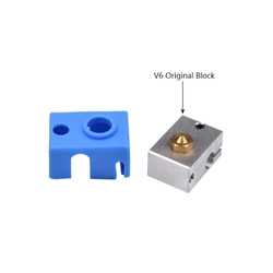 E3D V6 PT100 Alüminyum Isıtıcı Blok Silikon Çorap/Hotend Çorabı - Mavi