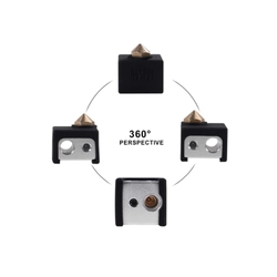 MK10 Alüminyum Isıtıcı Blok Silikon Çorap/Hotend Çorabı - Siyah