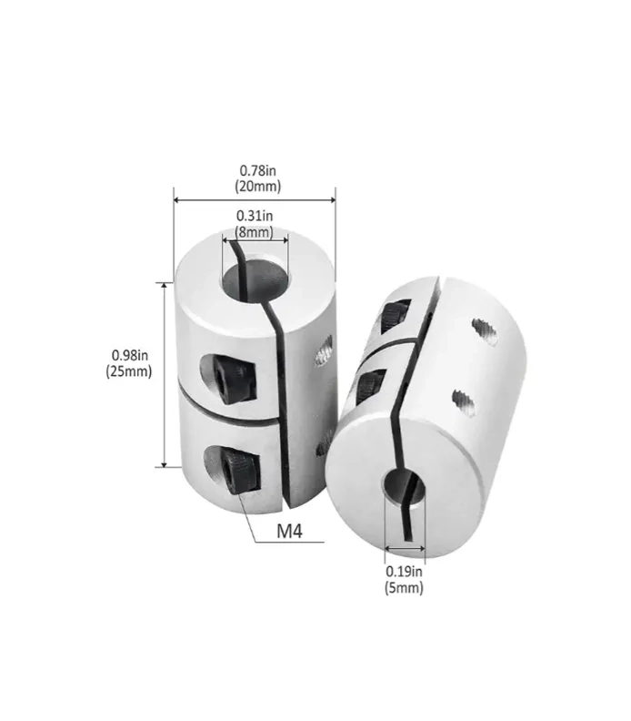 Orijinal Creality 5x8mm Rigid Kaplin(Rigid Coupling) - 3D Yazıcı/CNC Uyumlu